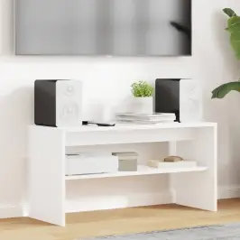 Televizora Skapīša Balts 80 X 30 X 40 Cm Inženierijas Koks Vidaxl