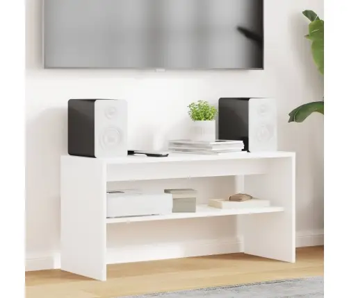 Telerikapp Valge 80 X 30 X 40 Cm Tehispuit