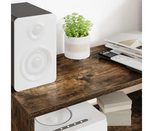 Televizoriaus Spintelė Rūkyta Ąžuolas 80 X 30 X 40 Cm