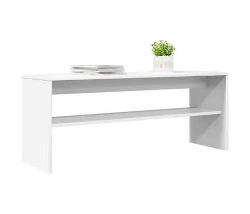 Telerikapp Valge 100 X 30 X 40 Cm Tehispuit