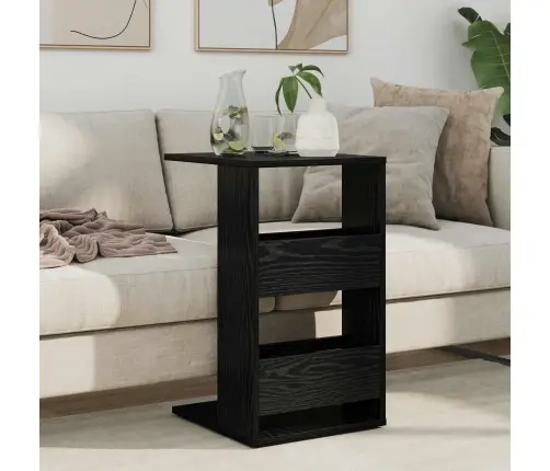 Külglaud Must Tamm 40 X 35 X 60,5 Cm Tehispuit