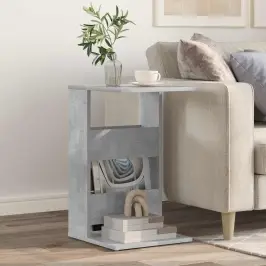 Külglaud Betoonhall 40 X 35 X 60,5 Cm Tehispuit