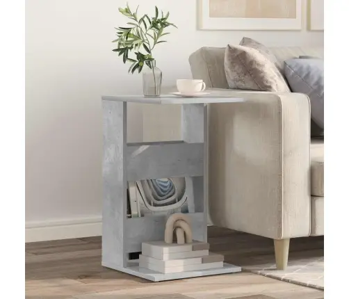 Külglaud Betoonhall 40 X 35 X 60,5 Cm Tehispuit