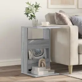 Sānu Galds Pelēks Sonoma 40 X 35 X 60,5 Cm Inženierijas Koks Vidaxl