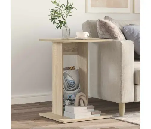 Sānu Galds Sonoma Ozols 45 X 40 X 62,5 Cm Inženierijas Koks Vidaxl