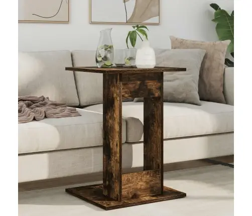 Sānu Galds Dūmaka Ozols 45 X 40 X 62,5 Cm Inženierijas Koks Vidaxl