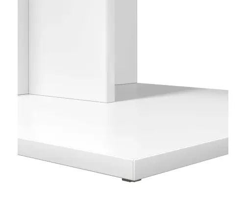 Sānu Galds Balts 45 X 40 X 62,5 Cm Inženierijas Koks Vidaxl