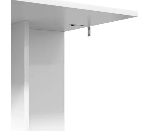 Sānu Galds Balts 45 X 40 X 62,5 Cm Inženierijas Koks Vidaxl