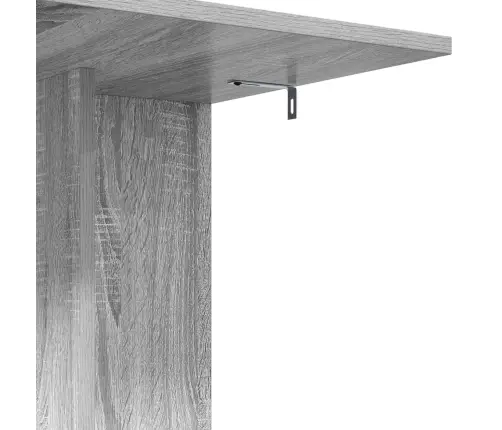 Sānu Galds Pelēks Sonoma 45 X 40 X 62,5 Cm Inženierijas Koks Vidaxl