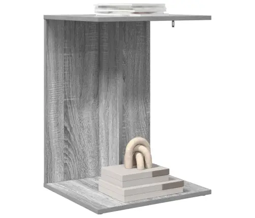 Sānu Galds Pelēks Sonoma 45 X 40 X 62,5 Cm Inženierijas Koks Vidaxl