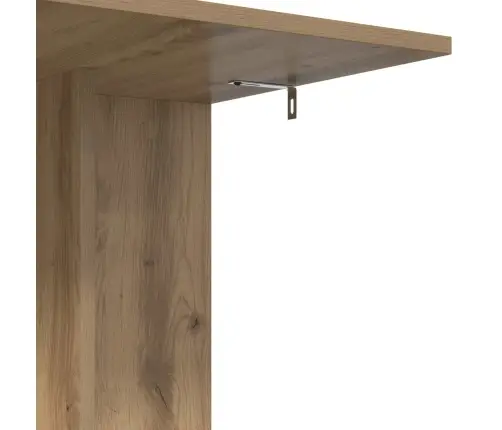 Sānu Galds Artisānā Ozols 45 X 40 X 62,5 Cm Inženierijas Koks Vidaxl