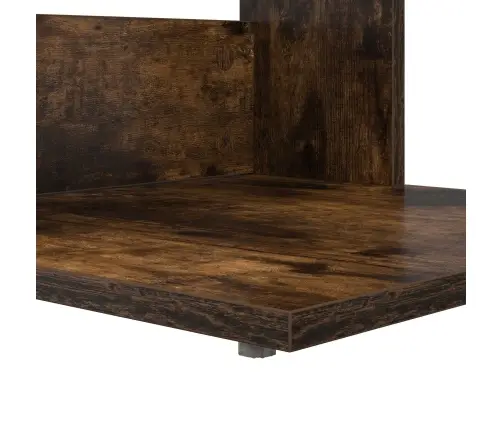 Sānu Galds Dūmaka Ozols 40 X 38 X 62,5 Cm Inženierijas Koks Vidaxl