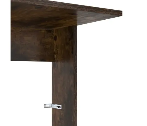 Sānu Galds Dūmaka Ozols 40 X 38 X 62,5 Cm Inženierijas Koks Vidaxl