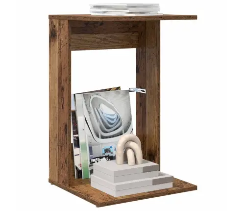 Sānu Galds Vecs Koks 40 X 38 X 62,5 Cm Inženierijas Koks Vidaxl