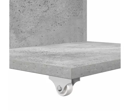 Sānu Galds Betona Pelēks 40 X 35 X 60 Cm Inženierijas Koks Vidaxl