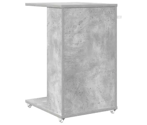 Sānu Galds Betona Pelēks 40 X 35 X 60 Cm Inženierijas Koks Vidaxl