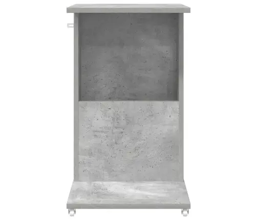 Sānu Galds Betona Pelēks 40 X 35 X 60 Cm Inženierijas Koks Vidaxl