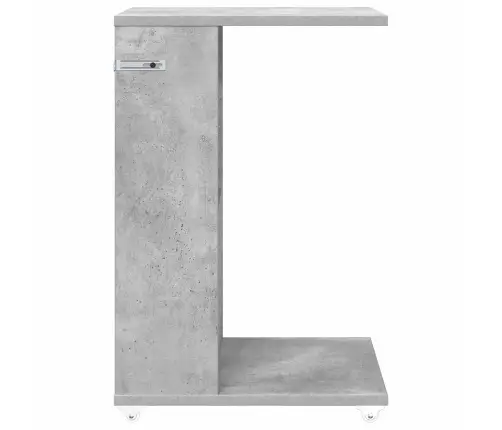 Sānu Galds Betona Pelēks 40 X 35 X 60 Cm Inženierijas Koks Vidaxl