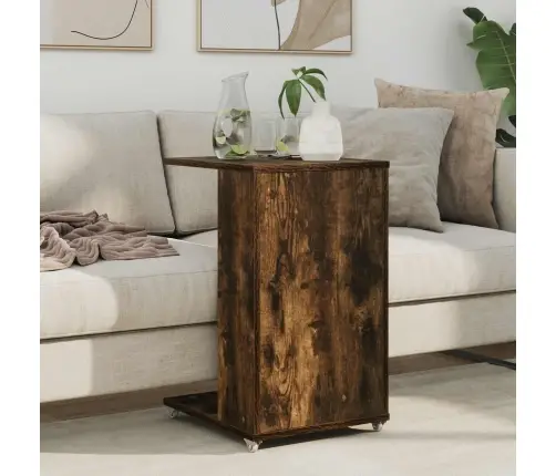 Šoninis Stalas Rūkyta Ąžuolas 40 X 35 X 60 Cm Apdirbta Mediena