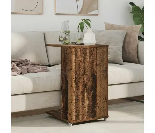 Sānu Galds Vecs Koks 40 X 35 X 60 Cm Inženierijas Koks Vidaxl