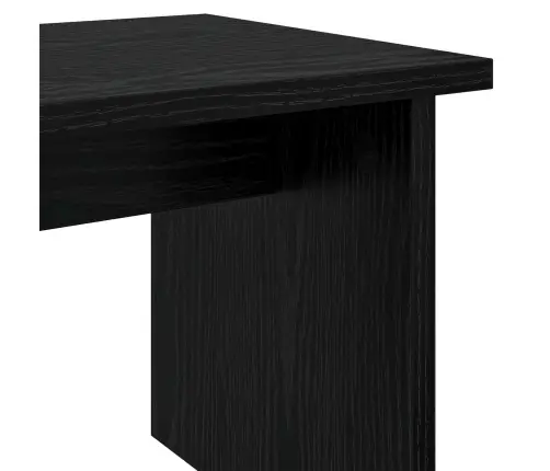 Apavu Skapis Ar Plauktu 2 Pcs Melns Ozolkoks Inženierijas Koks Vidaxl