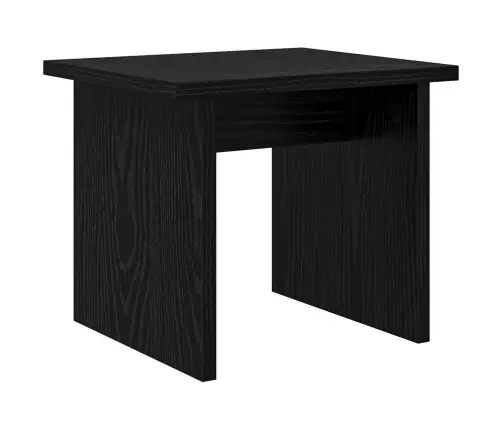 Apavu Skapis Ar Plauktu 2 Pcs Melns Ozolkoks Inženierijas Koks Vidaxl