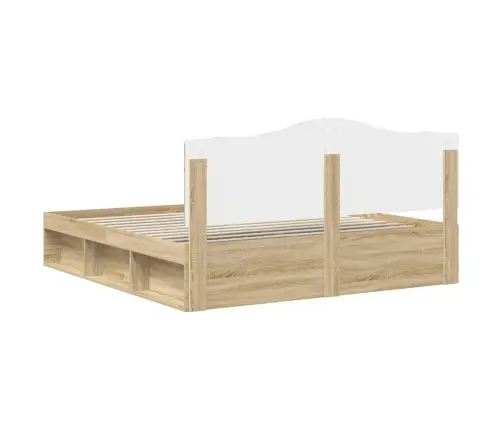 Lovos Rėmas Sonoma 200 X 200 Cm Kietos Pušies Mediena