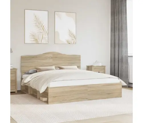 Lovos Rėmas Sonoma 180 X 200 Cm Kietos Pušies Mediena