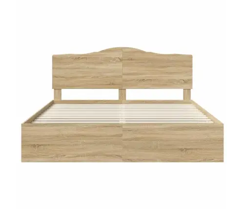 Lovos Rėmas Sonoma 180 X 200 Cm Kietos Pušies Mediena