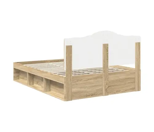 Gultas Rāmis Sonoma 160 X 200 Cm Ciets Priedes Koks Vidaxl