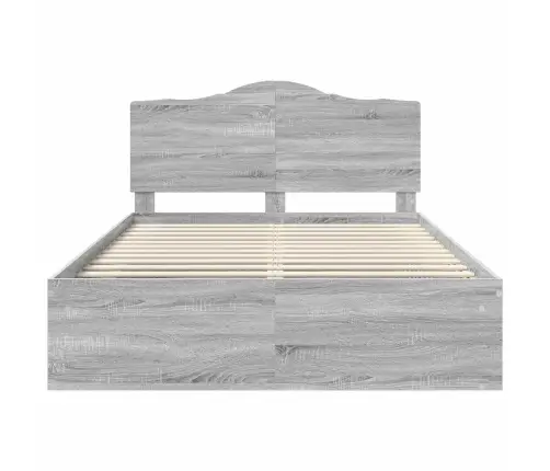 Voodi Raam Peaga Hall Sonoma 140 X 200 Cm Tahke Mänd