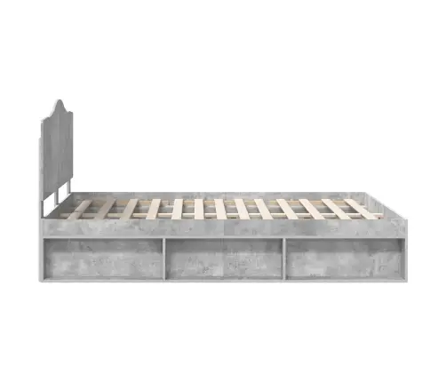 Lovos Rėmas Betoninė 140 X 190 Cm Kietos Pušies Mediena