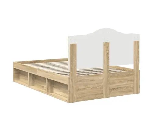 Lovos Rėmas Sonoma Ąžuolas 135 X 190 Cm Kietos Pušies Mediena