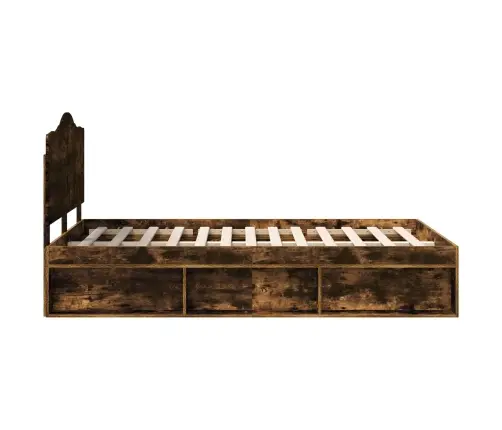 Lovos Rėmas Rūkyta Ąžuolas 135 X 190 Cm Kietos Pušies Mediena