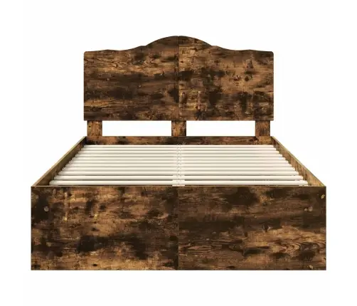 Lovos Rėmas Rūkyta Ąžuolas 120 X 200 Cm Kietos Pušies Mediena