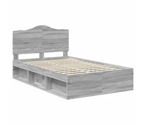 Lovos Rėmas Pilkas Sonoma 120 X 190 Cm Kietos Pušies Mediena