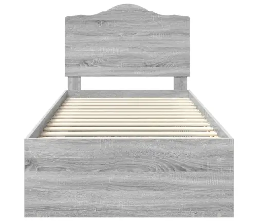 Voodi Raam Peaga Hall Sonoma 90 X 200 Cm Tahke Mänd