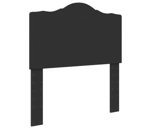 Gultas Rāmis Melna 90 X 190 Cm Ciets Priedes Koks Vidaxl