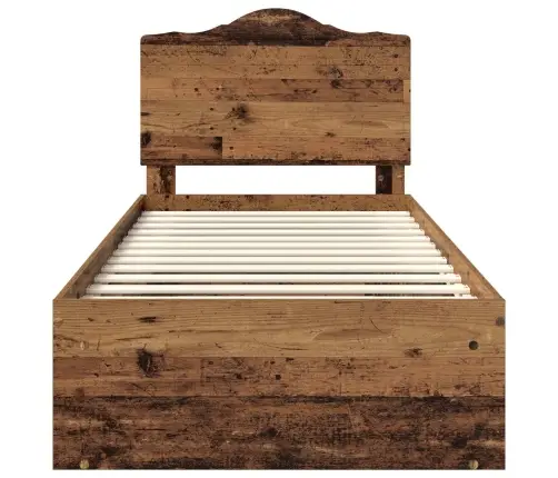 Gultas Rāmis Vecs Koks 75 X 190 Cm Ciets Priedes Koks Vidaxl