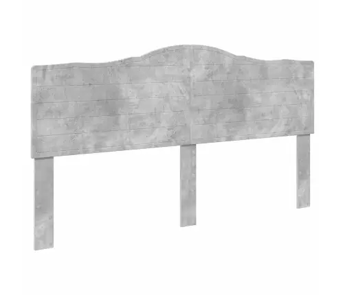 Gultas Rāmis Betona Pelēks 200 X 200 Cm Inženieru Koks Vidaxl