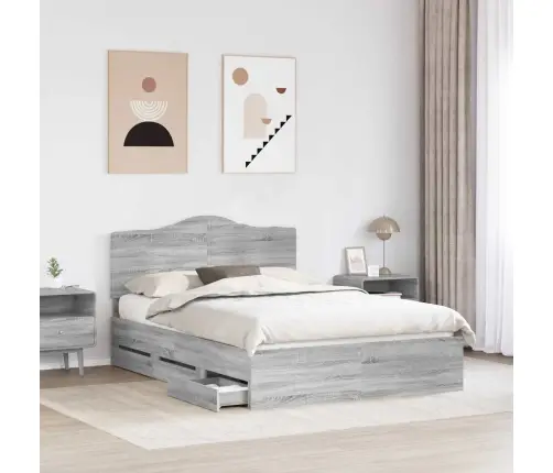 Voodi Raam Sahtliga Peaga Hall Sonoma 160 X 200 Cm Inseneripuit