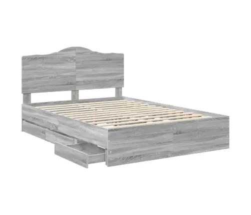 Voodi Raam Sahtliga Peaga Hall Sonoma 160 X 200 Cm Inseneripuit