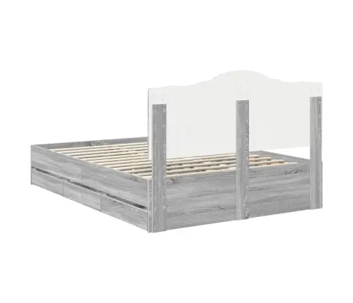 Voodi Raam Sahtliga Peaga Hall Sonoma 160 X 200 Cm Inseneripuit