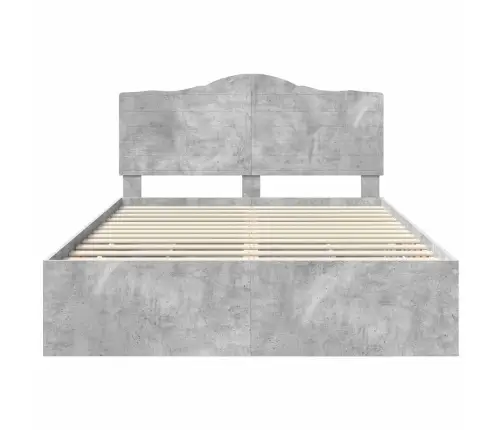 Lovos Rėmas Betono Pilka 140 X 190 Cm Inžinerinė Mediena