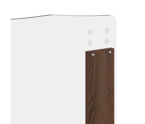 Gultas Rāmis Brūns Ozols 140 X 200 Cm Inženieru Koks Vidaxl