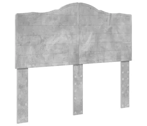 Gultas Rāmis Betona Pelēks 135 X 190 Cm Inženieru Koks Vidaxl