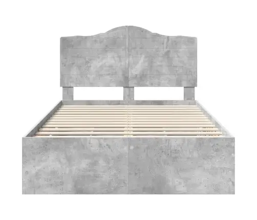 Voodi Raam Sahtliga Peaga Betoonhall 120 X 200 Cm Inseneripuit