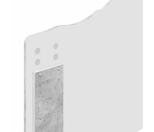 Gultas Rāmis Betona Pelēks 100 X 200 Cm Inženieru Koks Vidaxl