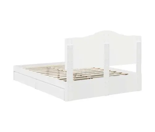 Glabāšanas Gulta Balts 160 X 200 Cm Inženierijas Koks Vidaxl