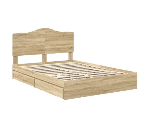 Saugos Lova Sonoma Ąžuolas 160 X 200 Cm Apdirbta Mediena